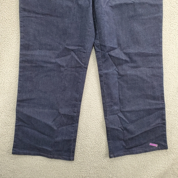 Denim 24/7 Jeans Wide Leg Dark Wash Womens Plus Size 20W Blue - Picture 4 of 10